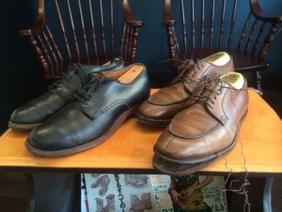 ALDEN 2足のオールソール交換｜シャンク浮きの修理事例