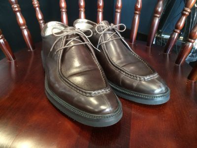 Ermenegildo Zegna革靴をVibramガムライトでオールソール｜修理事例