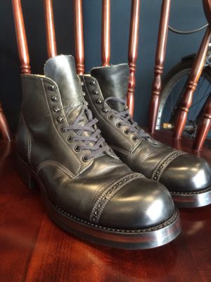 CUSHMANブーツをVibram 430ハーフソールでカスタム｜修理事例
