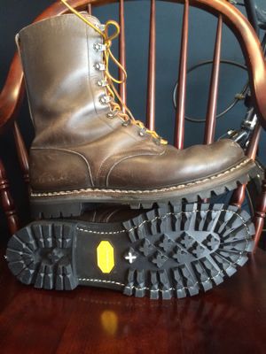 年代物ブーツをVibram 100と底縫いでカスタム｜修理事例