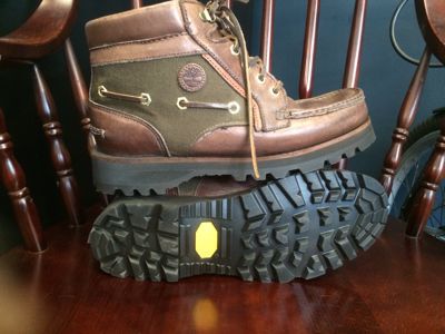 TimberlandブーツをVibram 1276でソールカスタム｜修理事例