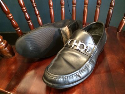 Salvatore Ferragamoローファーのハーフラバー張り替え｜修理事例