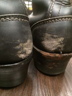 WESCO Highliner コバ磨き・ヒールカップ傷補修｜修理事例