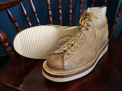 Georgia Boot レザーソールカスタム｜修理事例