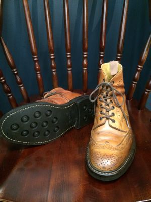 Tricker’s カントリーブーツをVibram 2055へ交換｜修理事例