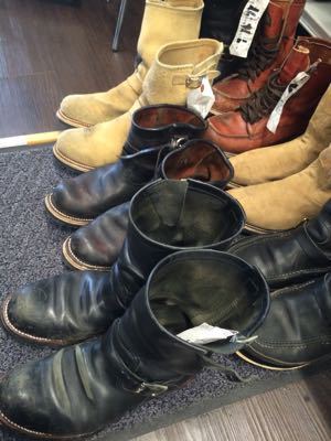 RED WING・Tony Lama・Russell Moccasinのオールソール作業工程｜修理事例