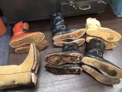 RED WING・Tony Lama ブーツのソール解体工程①｜修理事例