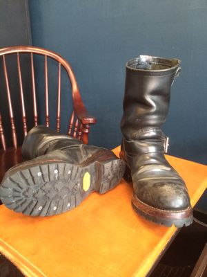 RED WING カスタム済みエンジニアブーツのオールソール交換前｜修理事例
