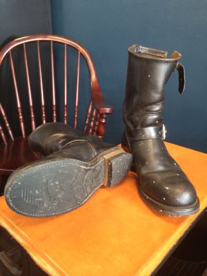 RED WING エンジニアブーツのオールソール交換前②｜修理事例