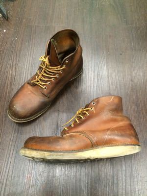 RED WING ブーツをVibram 4014へオールソール交換｜修理事例