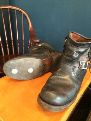 ショートエンジニアブーツをVibram 430でオールソール交換｜修理事例