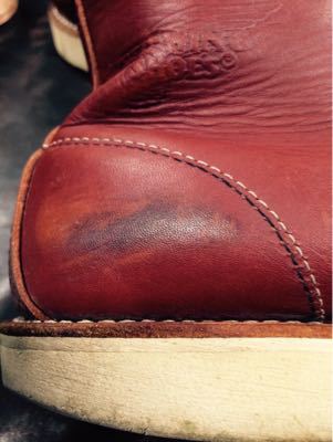RED WING アイリッシュセッターの汚れ落とし その2｜修理事例