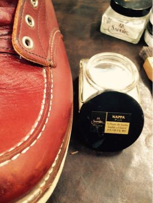 RED WING アイリッシュセッターの靴磨き仕上げ その3｜修理事例