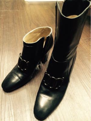 Ferragamo レディースブーツのシャフト丈詰め｜修理事例