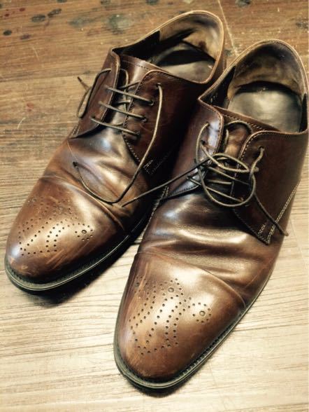 Salvatore Ferragamoの靴磨き・自然な艶仕上げ｜修理事例