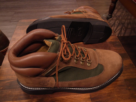 Timberland 一体型ソールのオールソール修理 4