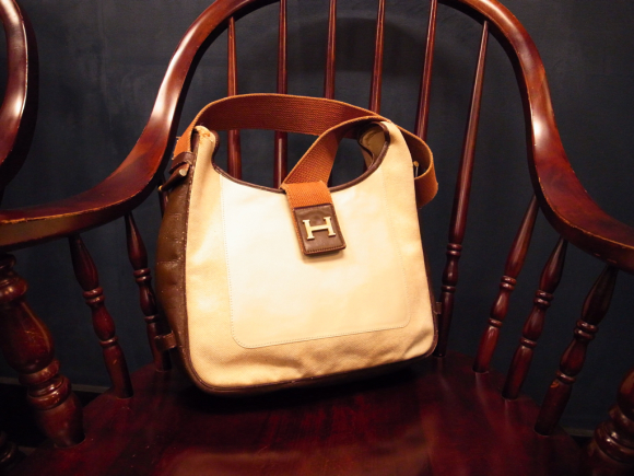 OLD HERMES ショルダーバッグの破れ補修 3