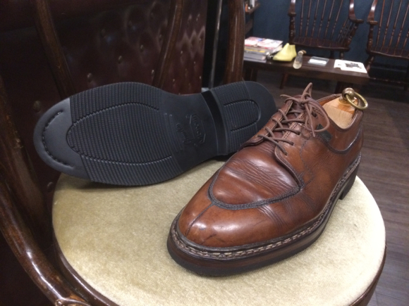 Paraboot AVIGNONをVibramガムライトでオールソール 2