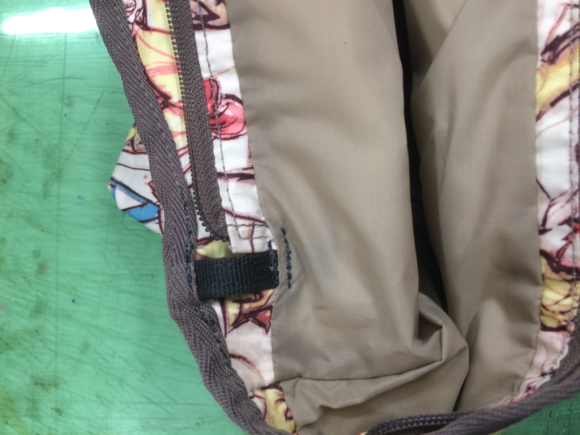 LeSportsac ショルダーベルト付け根の補強 2