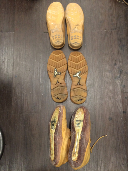 NIKE AIR JORDAN ブーツのソール再接着 2