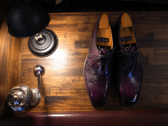 Berluti レザーソールのつま先補修 3