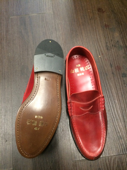 山根靴店 ビンテージスチール補強 1