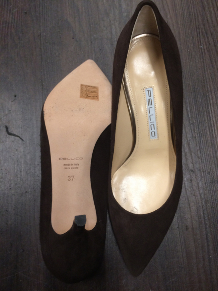 PELLICO パンプスのハーフラバー補強 1