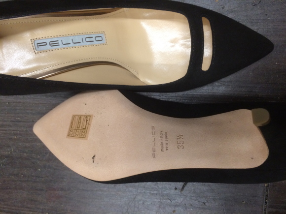 PELLICO パンプスのハーフラバー補強 1