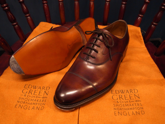 EDWARD GREEN つま先にビンテージスチール取付 2