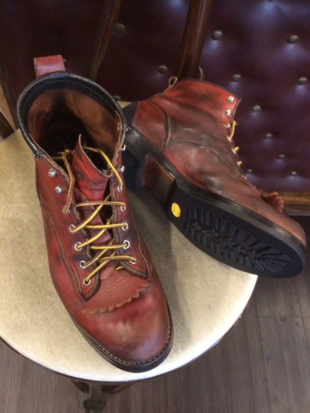 RED WING ハーフラバー張り替え 1