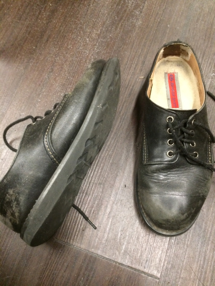 Vibram #4014 ブラックソール オールソール交換 1