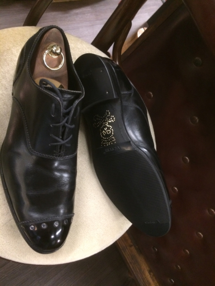 BARKER BLACK バーカーブラック ヒールリフト ハーフラバー 修理 3
