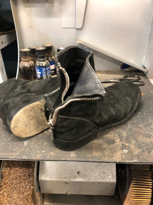 Guidi グイディ ブーツ レザーヒール交換 1