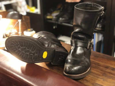 REDWING レッドウイング エンジニアブーツ オールソール修理 Vibram#430 2
