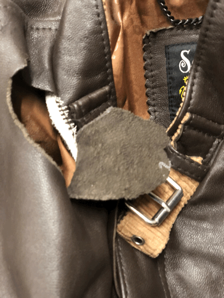Schott ショット 革ジャン シングルライダース 修理 2