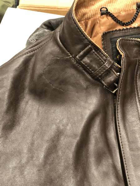 Schott ショット 革ジャン シングルライダース 修理 3