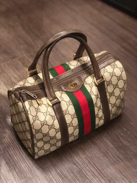 GUCCI グッチ ミニボストンバッグレザー部分の修理 2