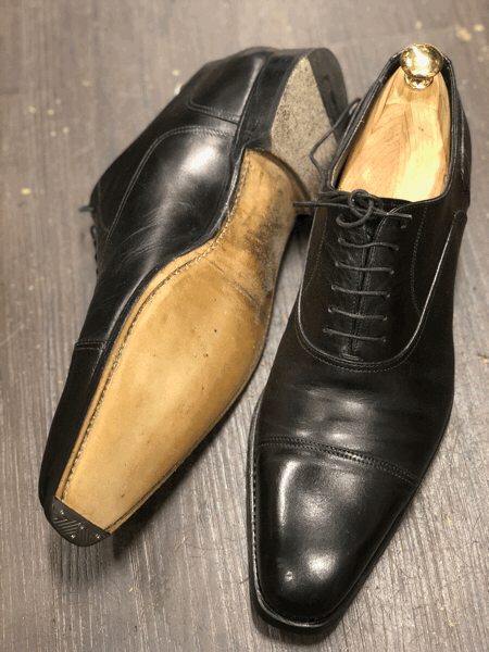 SANTONI(サントーニ)ハーフラバーソール→ビンテージスチールに交換 2