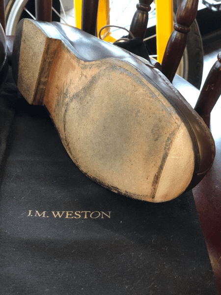 J.M.WESTON ジェイエムウェストン つま先革あて修理 2