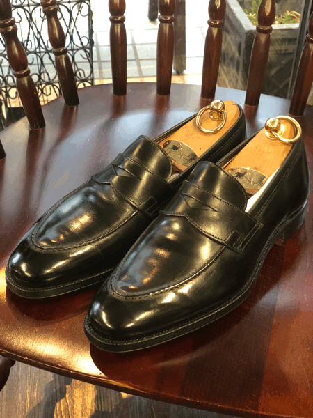 Crockett&Jones クロケットジョーンズ 色抜け補修 2
