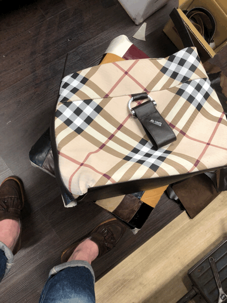 Burberry バーバリー ショルダーバッグ リメイク修理 4