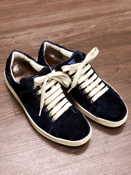 TOMFORD トムフォード ベルベットスニーカー 染色 3