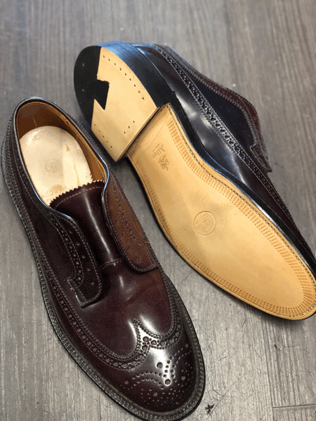 ALDEN オールデン ソールカスタム オールソール修理 Vibram#100 1