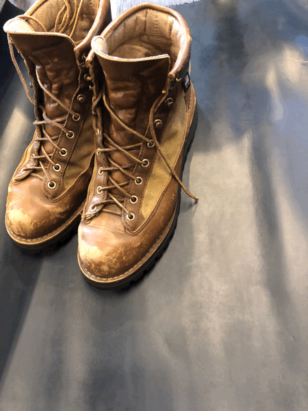 DANNER ダナー ライト オールソール修理 キズ補修 2