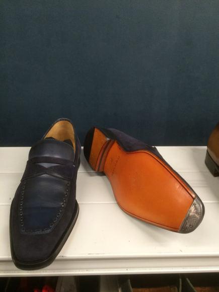 Sergio Rossi・GUCCI レザーソールのつま先修理 3