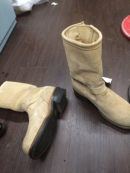CHIPPEWA エンジニアブーツのヒールカップ・靴底交換 2