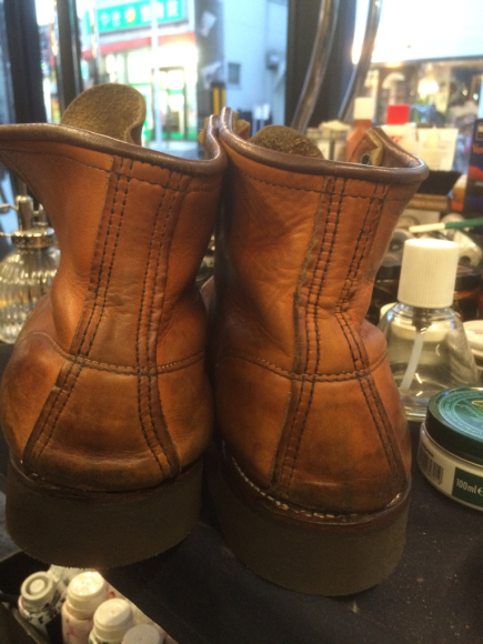 RED WING Vibram #4014ブラックでオールソール交換 2