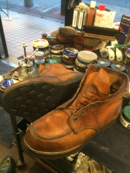 RED WING Vibram #4014ブラックでオールソール交換 3