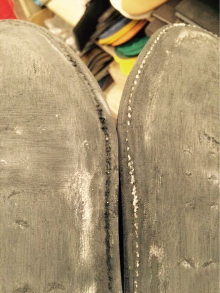 ポストマンシューズをVibram #4014でオールソール交換 9