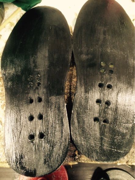 ポストマンシューズをVibram #4014でオールソール交換 10
